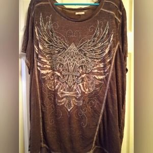 Women's plus size maurices size 3. Thin dark purple wings and rhinestones